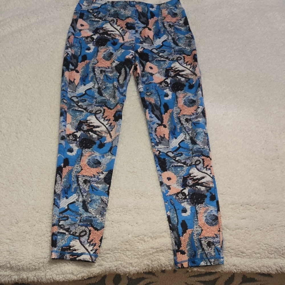 CHANEL Multicolor Abstract Leggings